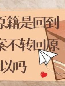 ​原籍是什么意思