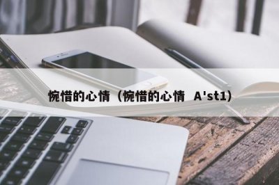 ​惋惜的心情（惋惜的心情 A