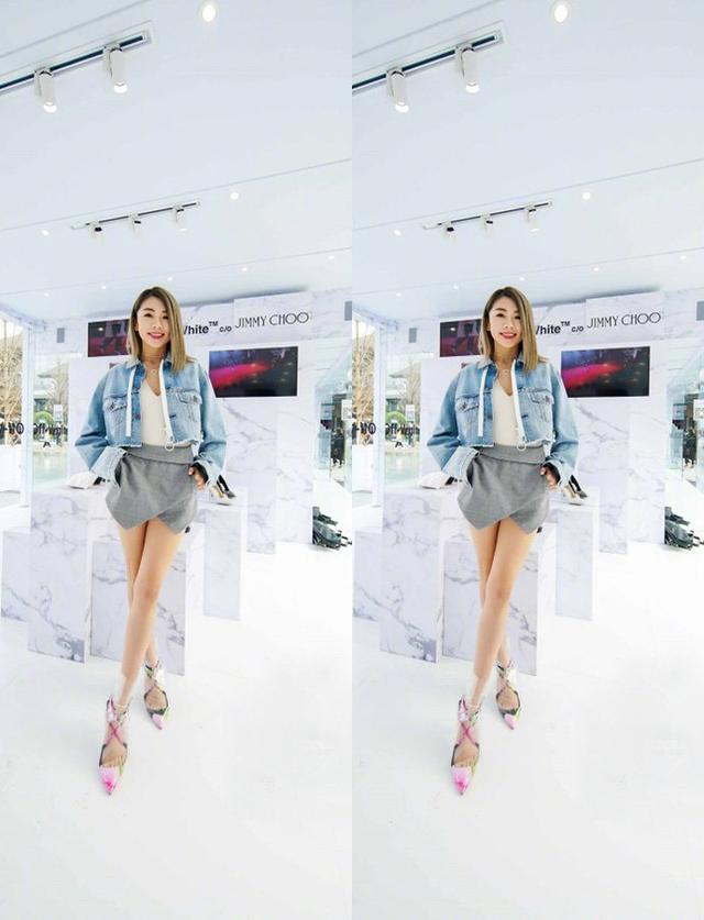 郑恺前女友真大胆,裙子短到大腿根,只能遮住重点,腿都P变形了