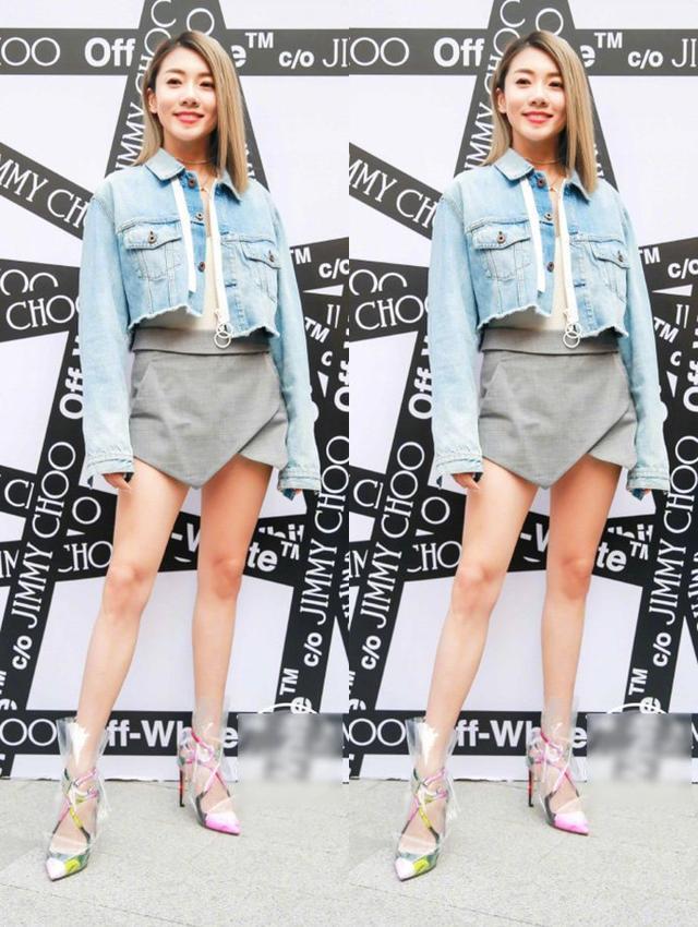 郑恺前女友真大胆,裙子短到大腿根,只能遮住重点,腿都P变形了