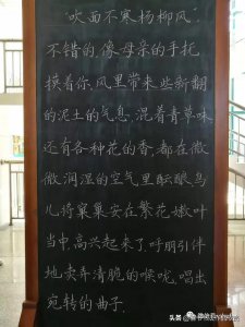 ​老师粉笔字楷书作品欣赏，漂亮